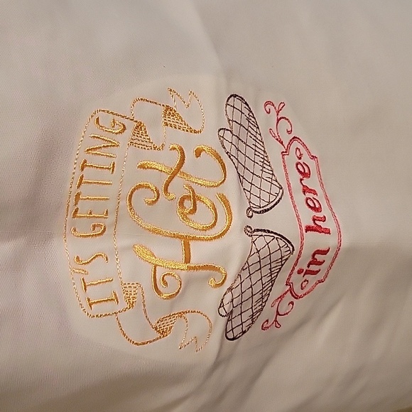 It's Getting Hot in Here Adult Embroidered Apron - Picture 2 of 4